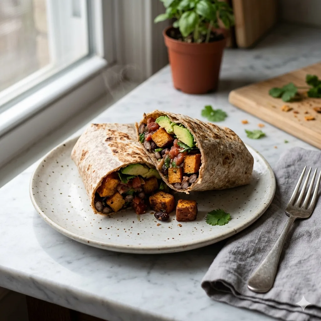 Black Bean Sweet Potato Wrap