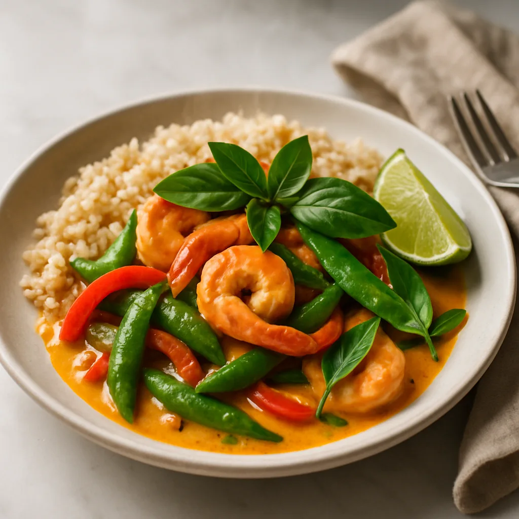 Coconut Lime Shrimp Curry