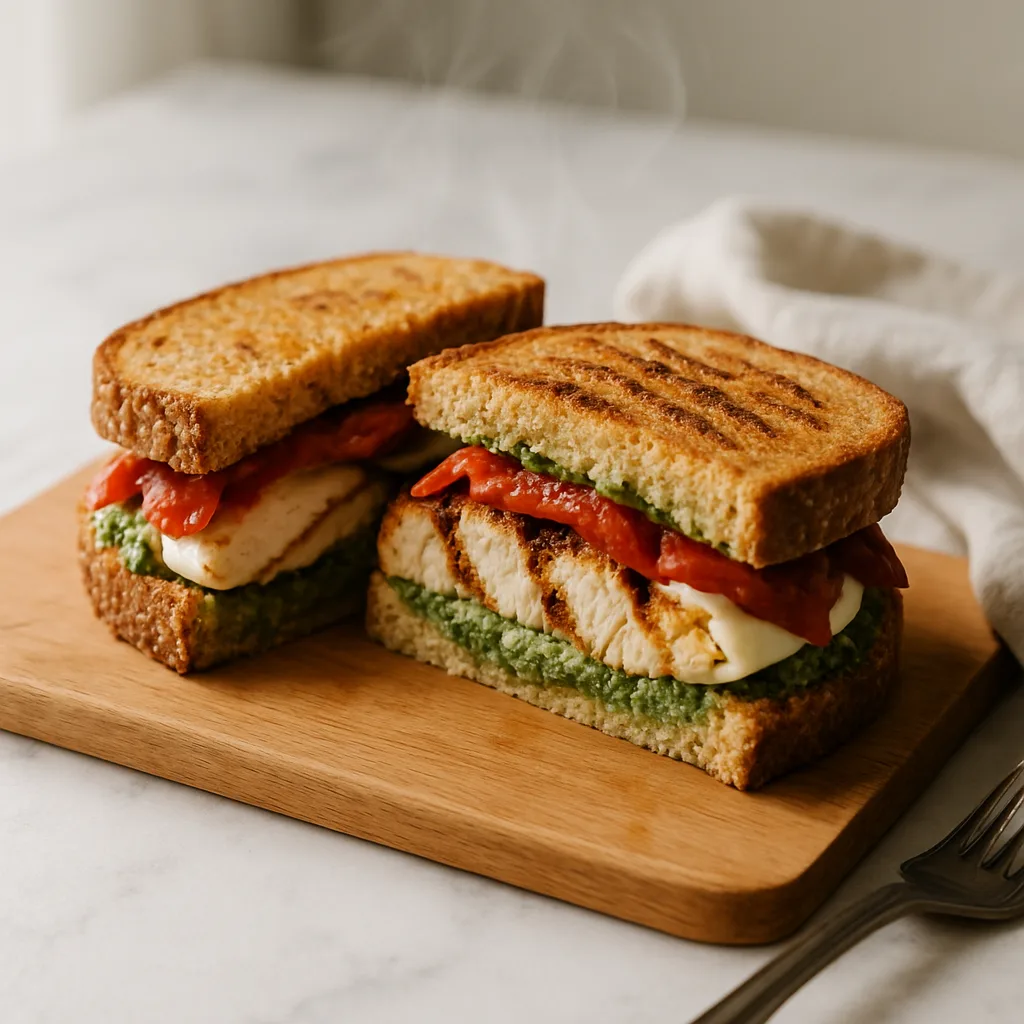 Grilled Chicken Pesto Sandwich
