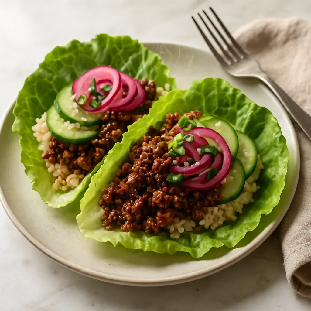 Korean Beef Lettuce Wraps