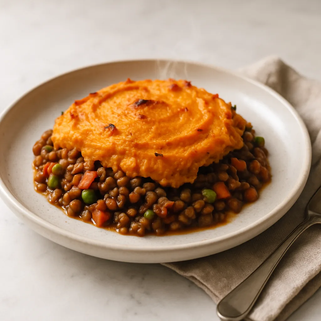 Lentil & Sweet Potato Shepherd's Pie