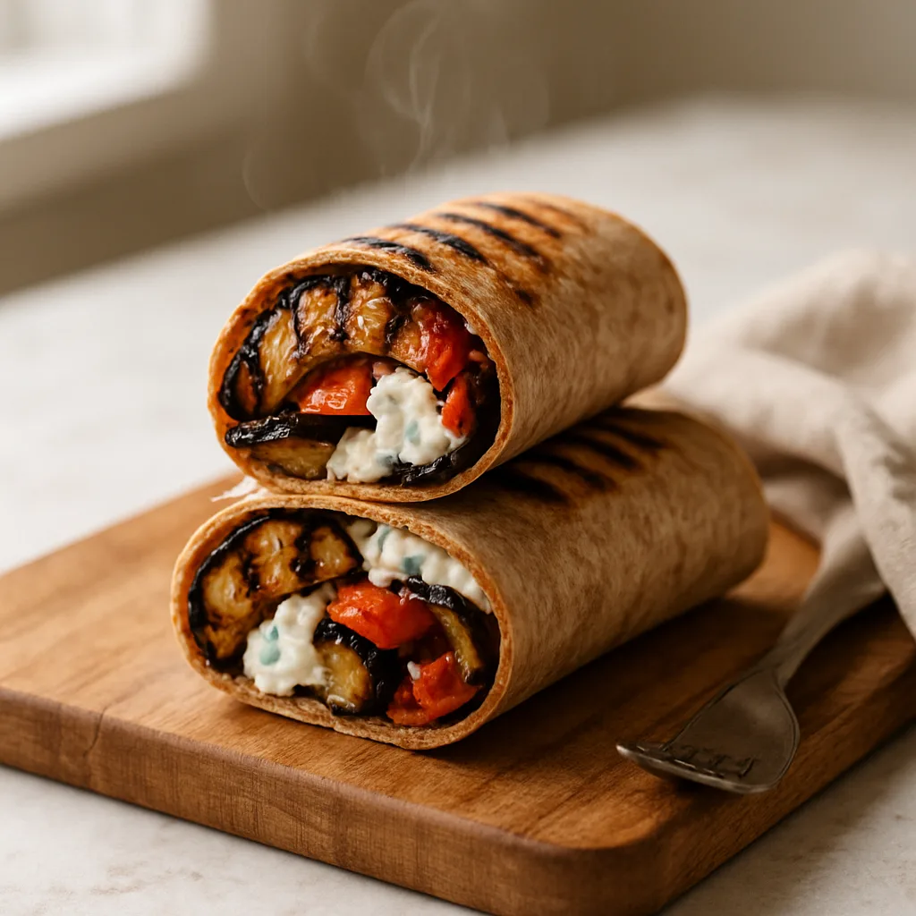 Mediterranean Grilled Veggie Wrap