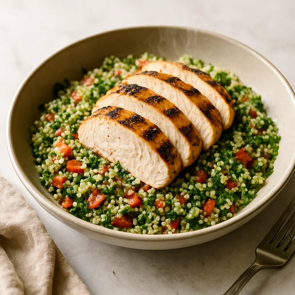 Quinoa Tabbouleh with Grilled Chicken