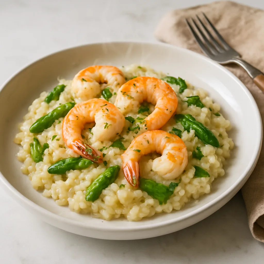 Shrimp & Asparagus Risotto