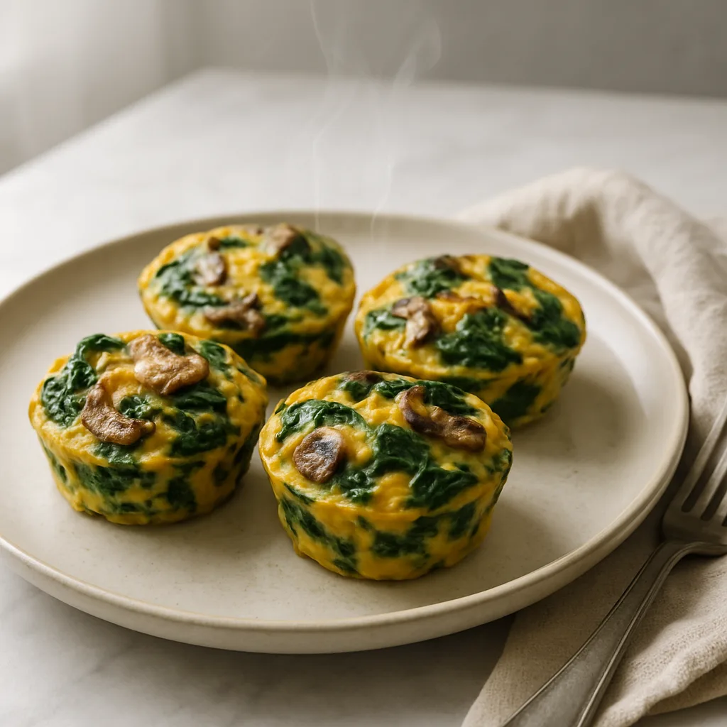Spinach & Mushroom Egg Muffins