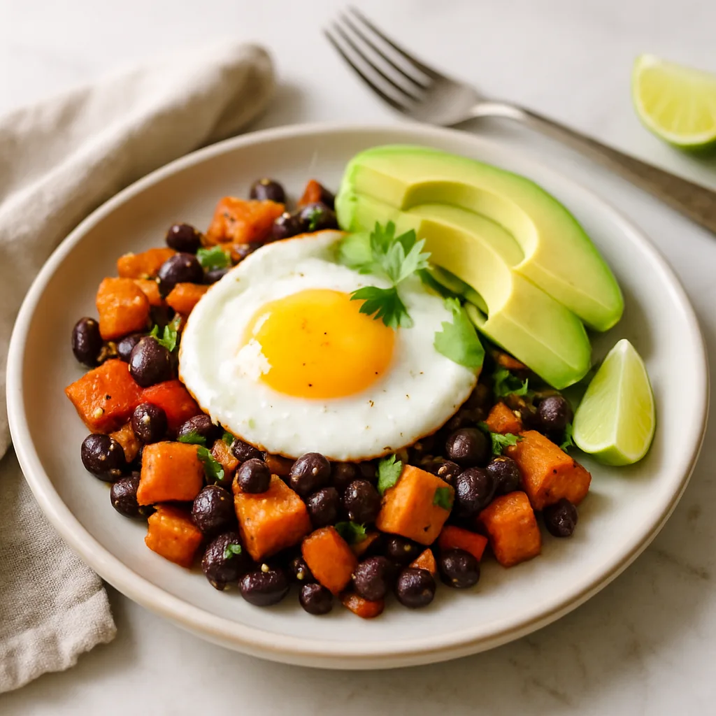 Sweet Potato & Black Bean Breakfast Hash