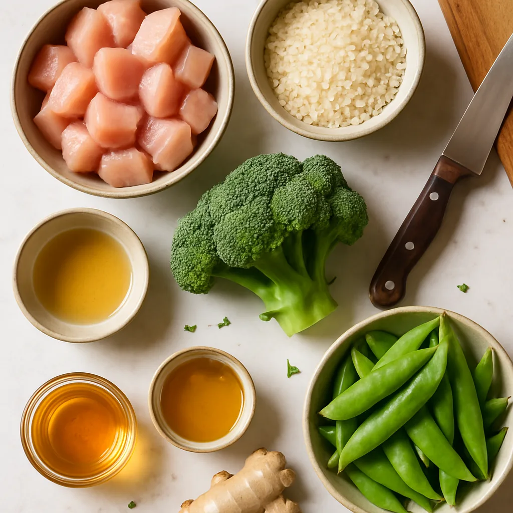 Ingredients for Teriyaki Chicken Stir-Fry