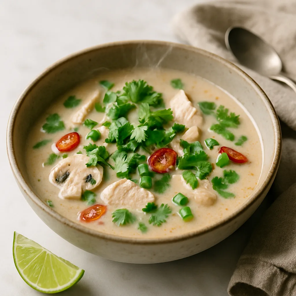 Thai Coconut Chicken Soup (Tom Kha Gai)