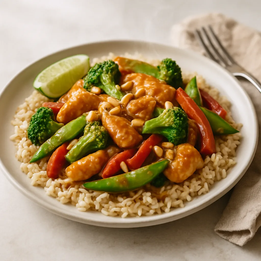 Thai Peanut Chicken Stir-Fry
