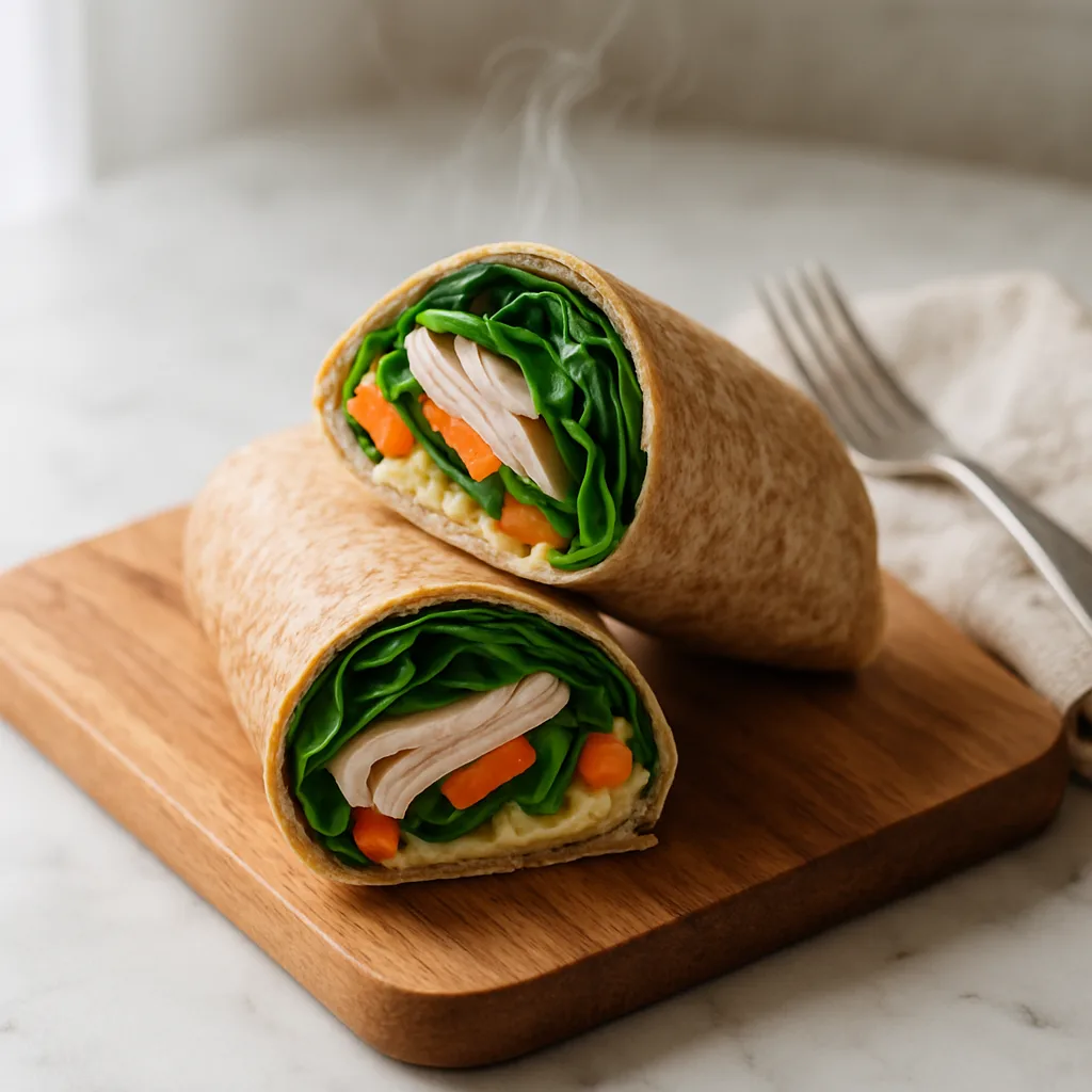 Turkey Spinach Whole Wheat Wrap